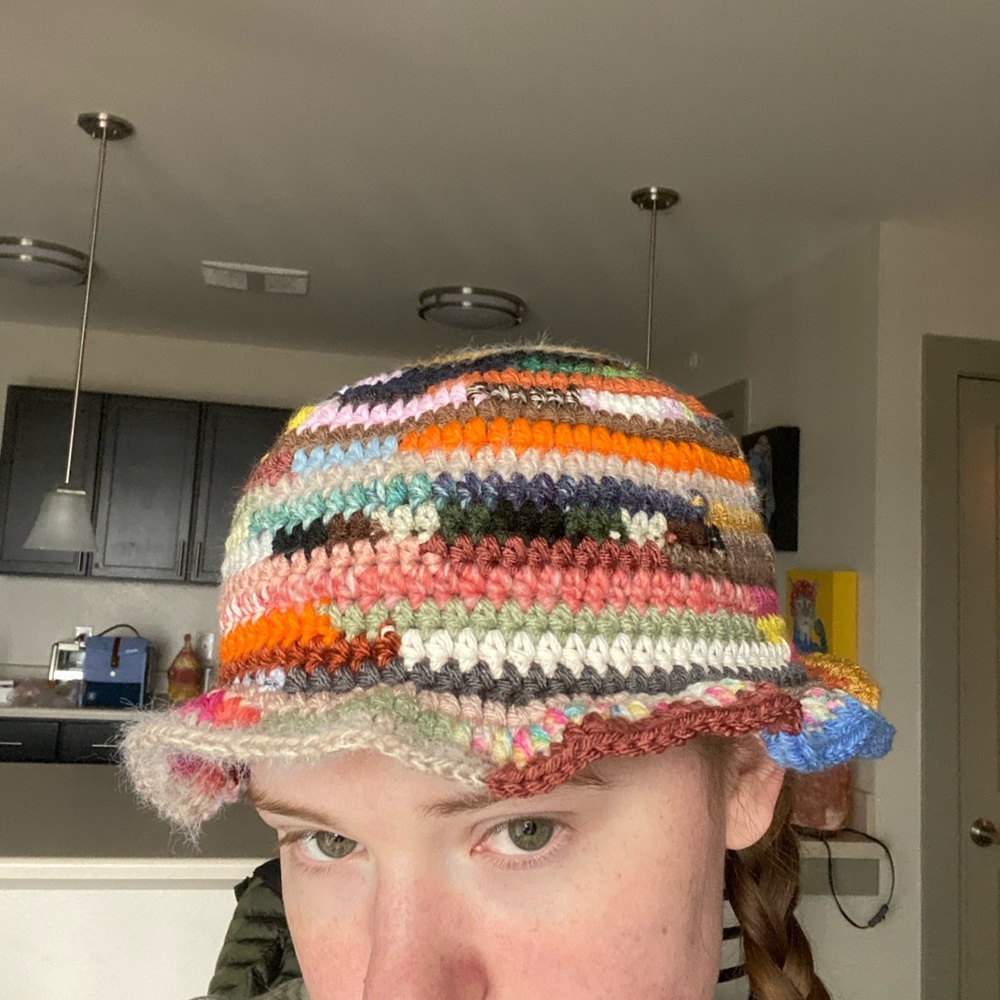 Scrappy Crochet Bucket Hat